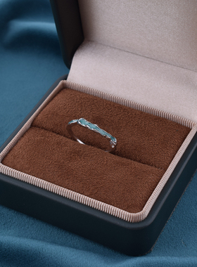 925纯银海岸线戒指女新款