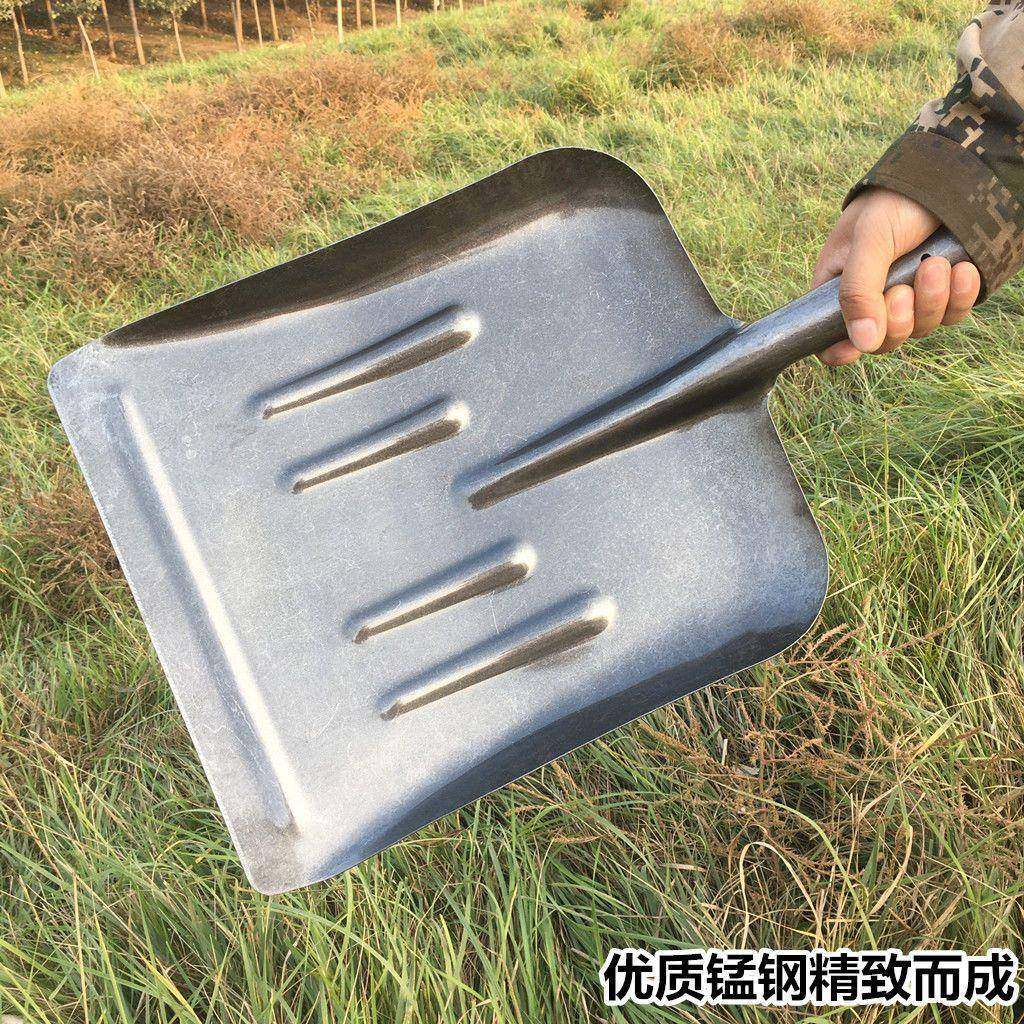 粮食铲养殖场铲粪大方锹铲雪平头高锰钢锹加厚俄式大方锹多功能锹,农机/农具/农膜,铲子,淘宝优惠券,粉丝福利购,淘宝优惠卷