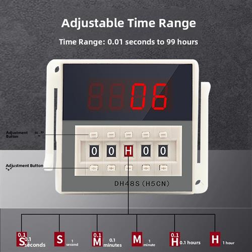 出厂价格直销Dh48S-1Z数字显示时间继电器定时器与暂停清除零接触