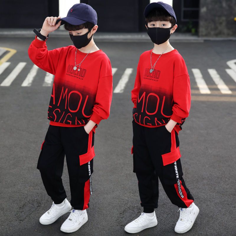 男童春装套装2025新款儿童装中大童春季帅洋气男孩韩版运动潮衣服