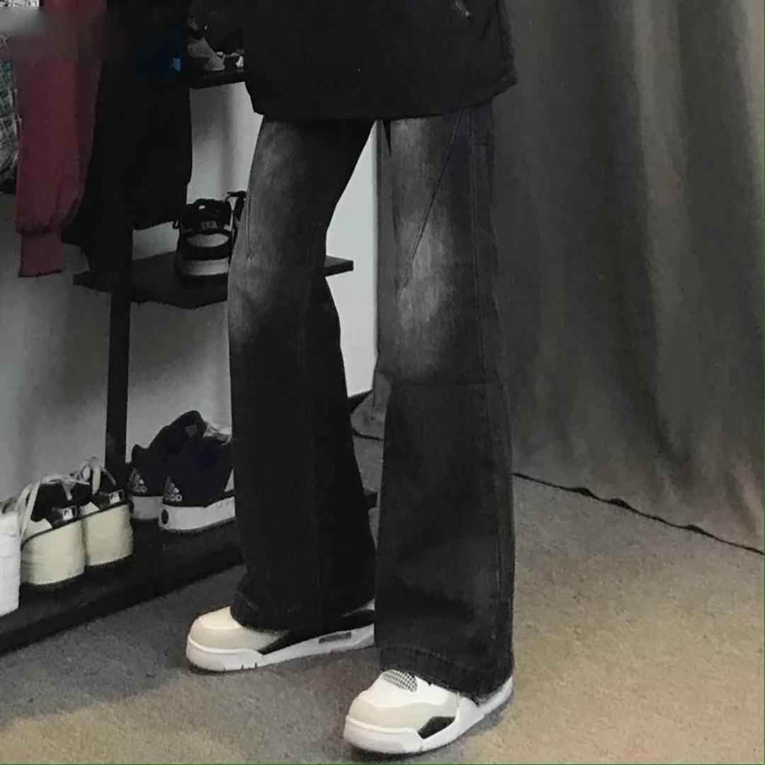 美式做旧水洗复古加绒加