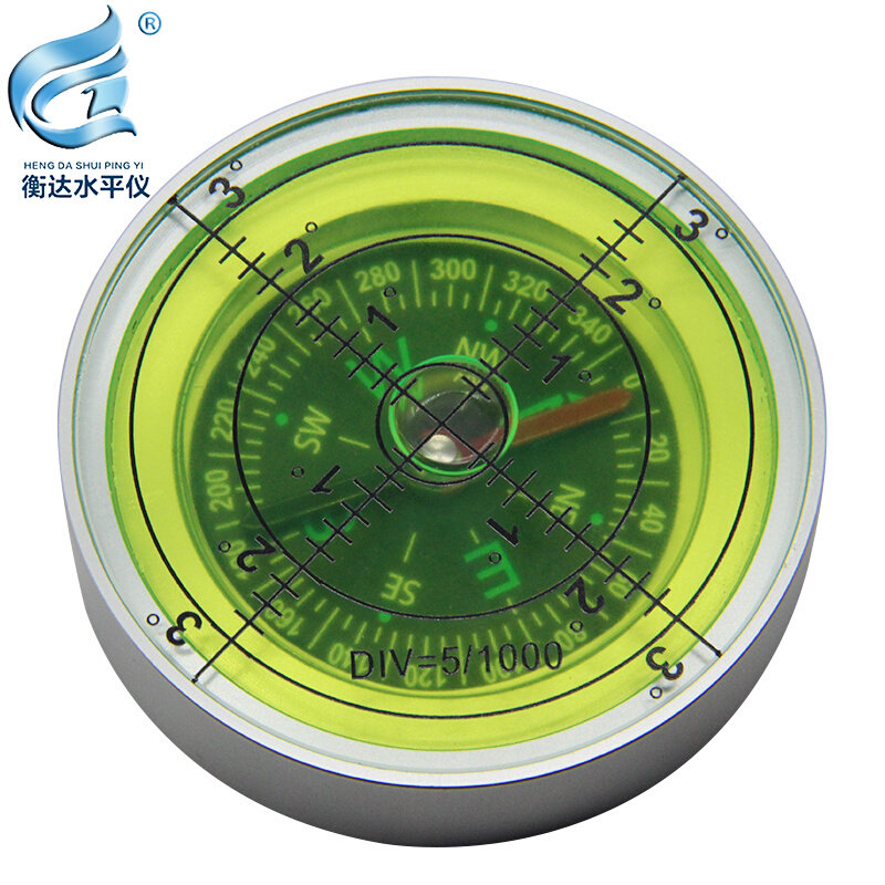 指南针水平仪便携万向水平仪全金属水平仪地质罗盘仪测量水平气泡