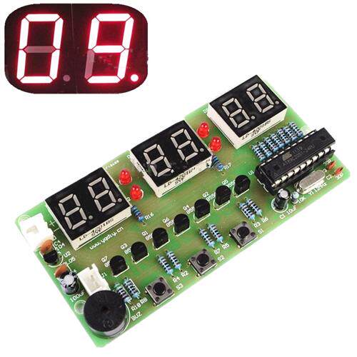 单片机AT89C2051六位数字钟套件6位LED数码管显示屏电子DIY散件怎么看?