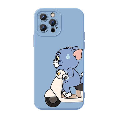 猫和老鼠汤姆和杰瑞情侣磨砂壳