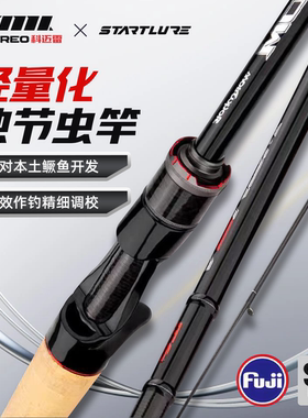 毒虫独节路亚竿高碳素富士导环1.98/2.01/2.04L/ML/M/MH调性