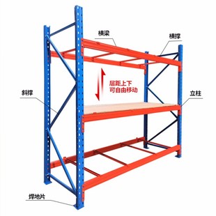 促重型仓库货架横梁式 托盘高位立体库仓储货架五金工厂库房加厚新