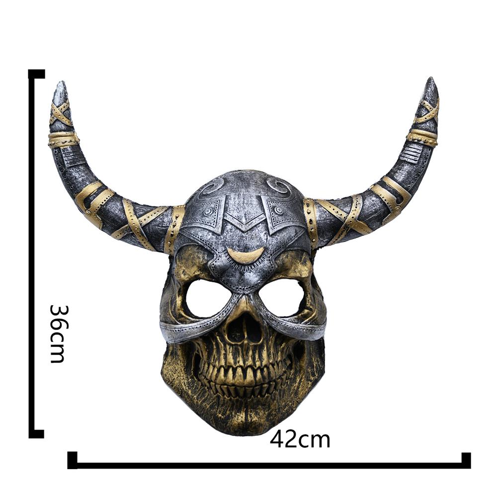 万圣节骷髅面具万圣节头盔狂欢节mardi派对PU化妆舞会服饰道具