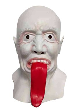 恐怖长舌黑白无常乳胶头套