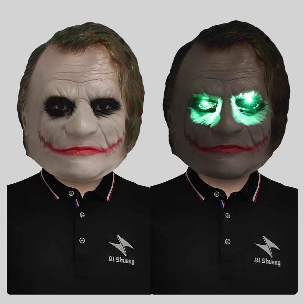 经典款蝙蝠侠小丑头套化妆舞会黑暗骑士恐怖面具万圣节日恶搞道具