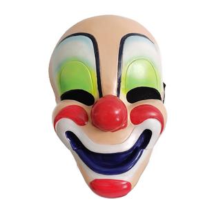 万圣节小丑面具cosplay面具密室逃脱面具化妆舞会装 饰乳胶道具