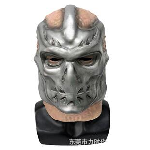 新款 万圣节cosplay角色扮演恐怖头套道具 太空杰森乳胶面具