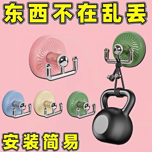 新款强力挂钩浴室吸盘打孔五钻免挂免钉免毛巾挂钩多功能联排