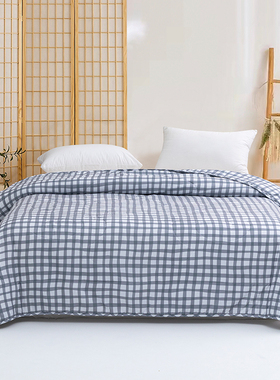 红秀世纺SFGWQT2402-T002竹纤维大豆被200*230cm蓝色