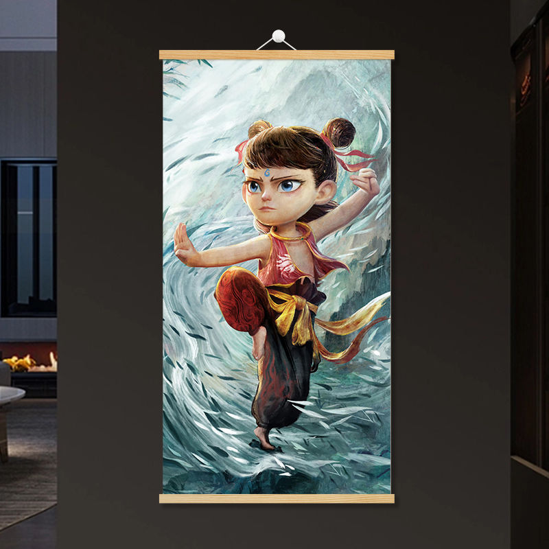 哪吒之魔童闹海挂画装饰画哪咤