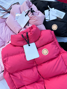 MC徽章儿童鹅绒马甲背心中大童外穿男童女童加厚宝宝马夹羽绒坎肩