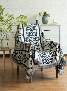 欧式太阳神图案全盖沙发罩防滑沙发套沙发毯防尘罩针织线毯三层毯