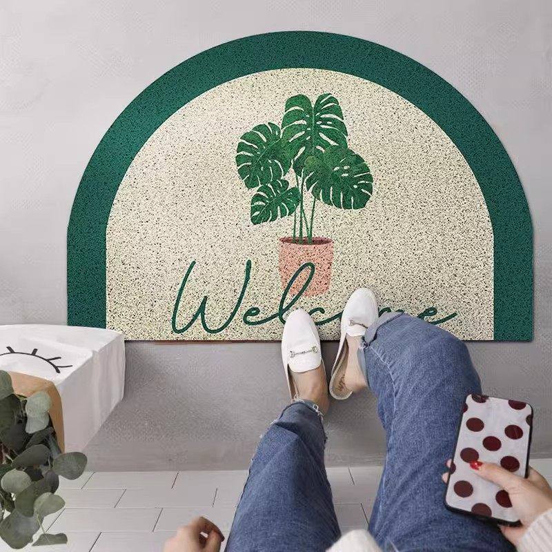 北欧简约入户门垫 玄关绿植地垫进门防滑脚垫家用入门丝圈地毯,居家布艺,家用脚垫,淘宝优惠券,粉丝福利购,淘宝优惠卷