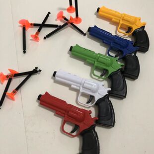 儿童玩具吸盘软弹枪塑料子弹左轮手枪发射器竞技射击飞镖男女孩子