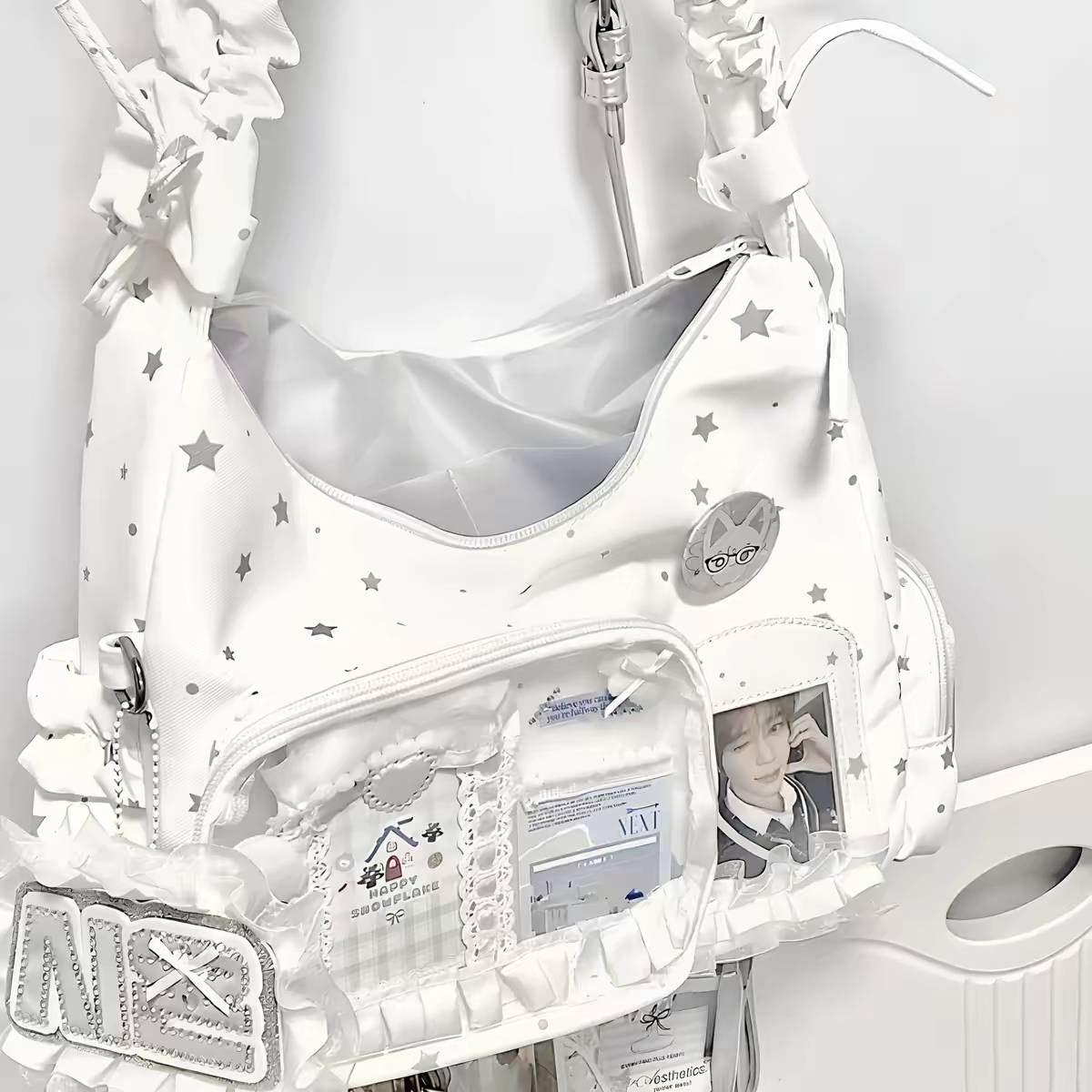 日系星星追星痛包女二次元单肩