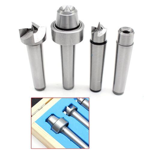 木工顶尖套装MT2-4pcs 莫氏2号4件套 MT1木工顶针4支装 跨境热销