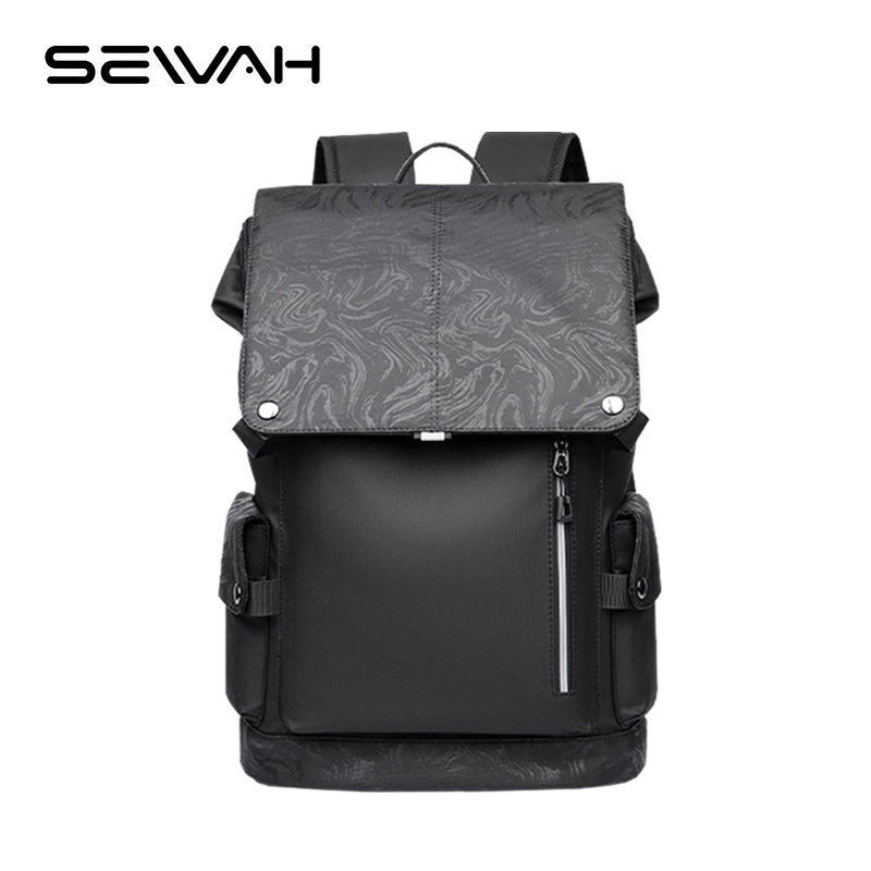 男士黑色大容量双肩包2025新款旅行男款电脑背包大学生通勤书包男