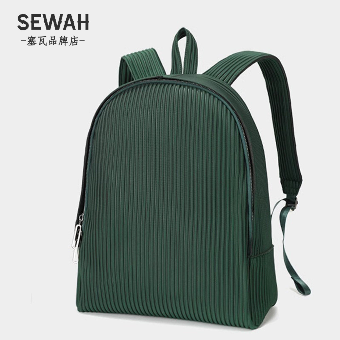 大容量旅行男士双肩包男款商务通勤电脑背包男生墨绿色轻便书包女