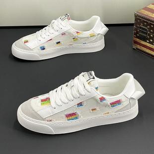 全网热销100+CKL Backup！夏季透气帆布鞋男舒适软底百搭小白鞋男