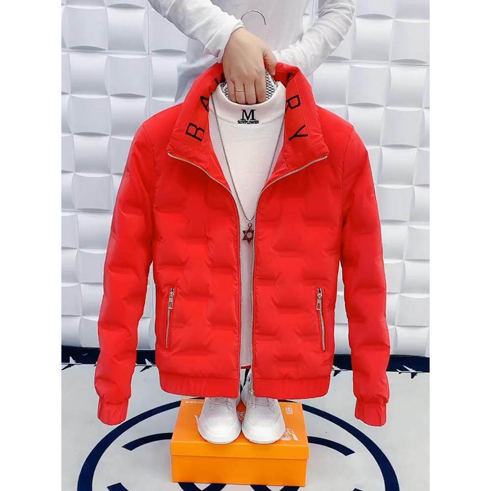 香港立领羽绒服男冬季韩版轻薄男士外套新款时尚青年保暖修身男装