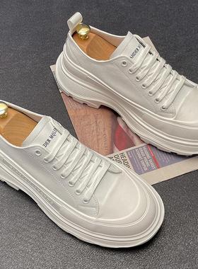 Minimalism Aquaman~ 厚底小白鞋男情侣内增高舒适百搭白色增高男