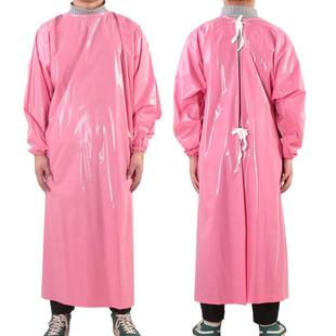 TPU防水围裙防油耐低温长袖 防护 围腰食品水产冷库反穿罩衣有袖