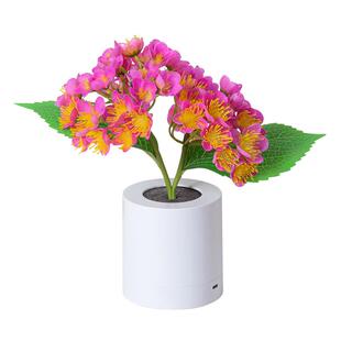 led绣球花灯室内装饰台灯led仿真野蔷薇花盆灯氛围小夜灯礼品盆栽