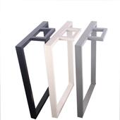 口字型餐桌腿办公会议桌脚书桌脚架大板桌架金属烤漆铁艺桌腿支架