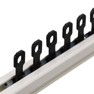 窗帘轨道铝合金轨道可无支架直轨滑轨顶装侧装静音单双导轨