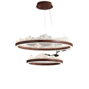 新中式客厅吊灯现代复古罗曼艺术高级感树脂卧室餐厅中山家装灯具