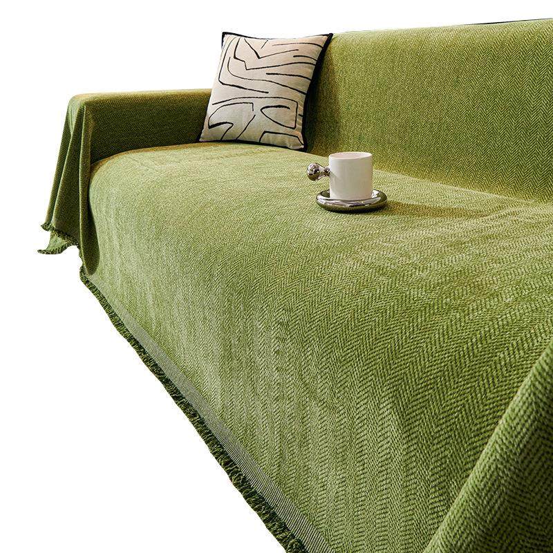 高级感雪尼尔沙发巾简约风全包坐垫防滑罩一片式防猫爪不沾毛盖布,居家布艺,沙发套,淘宝优惠券,粉丝福利购,淘宝优惠卷