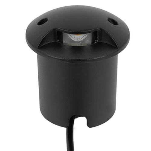 圆形LED地脚灯户外防水3W墙角灯铝埋地灯双面发光庭院楼梯台阶灯