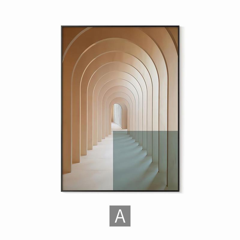 玄关装饰画高档轻奢挂画现代简约走廊过道壁画酒店样板房客厅墙画