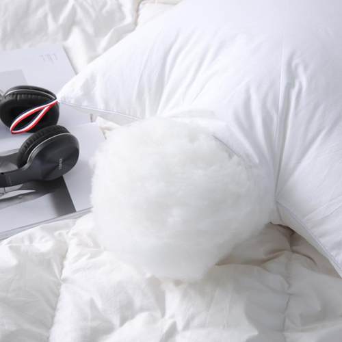 新款枕套全棉单边防雨布抱枕枕头羽丝绒高弹舒适单人双人枕枕芯
