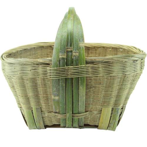 手工竹篮子挂篮手提菜篮礼品篮鸡蛋篮水果收纳竹筐喜事筐竹编竹器