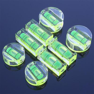 圆形水平泡珠方柱水泡水平尺条式水平仪维修配件家用绿液平水仪