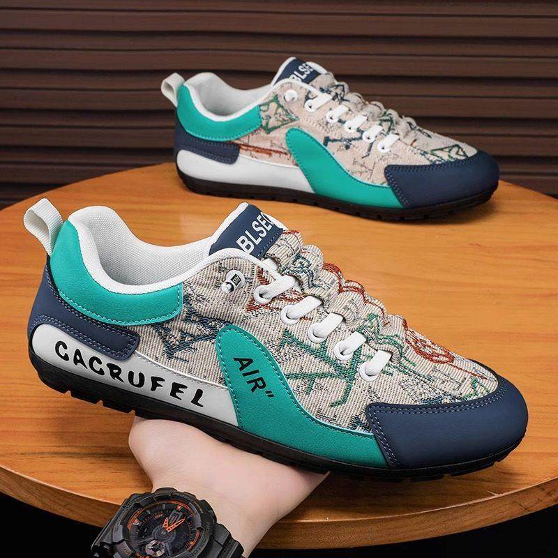 男鞋夏季透气2025新款平底运动休闲鞋一脚蹬板鞋轻便软底豆豆鞋男,流行男鞋,时尚休闲鞋,淘宝优惠券,粉丝福利购,淘宝优惠卷