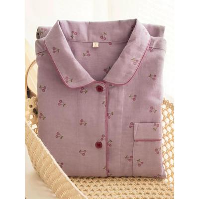 芋桃小酥！！Orange Sea！纯棉磨毛绒布睡衣女秋冬季长袖长裤套装