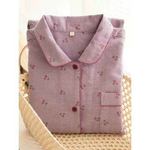 芋桃小酥！！Orange Sea！纯棉磨毛绒布睡衣女秋冬季长袖长裤套装