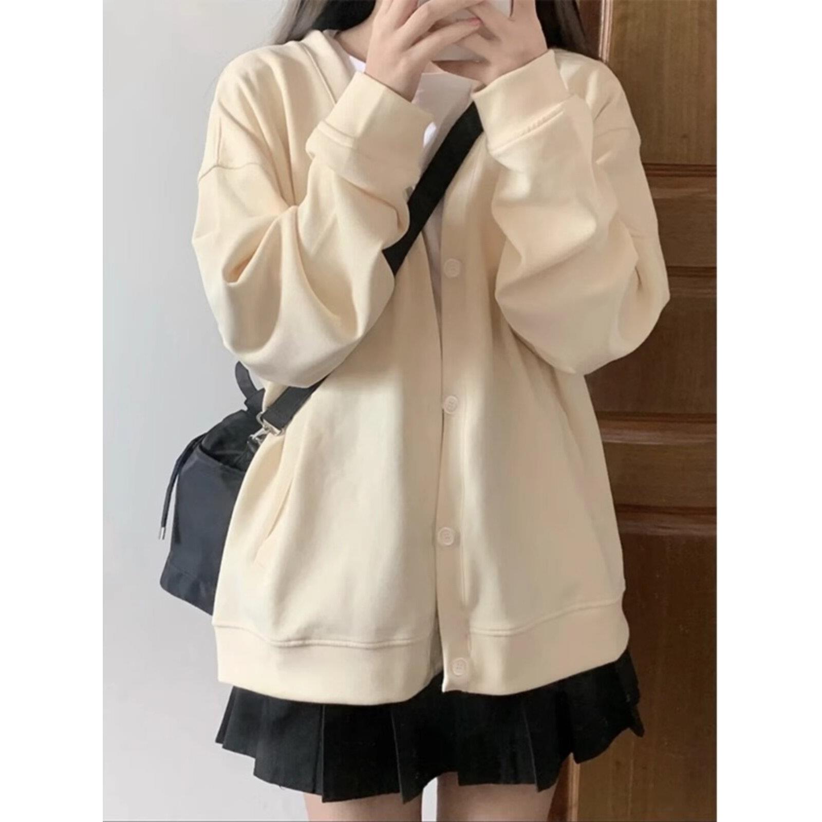 SPYB覆古开衫女春秋季2025新款棒球服卫衣正肩小个子上衣薄款外套