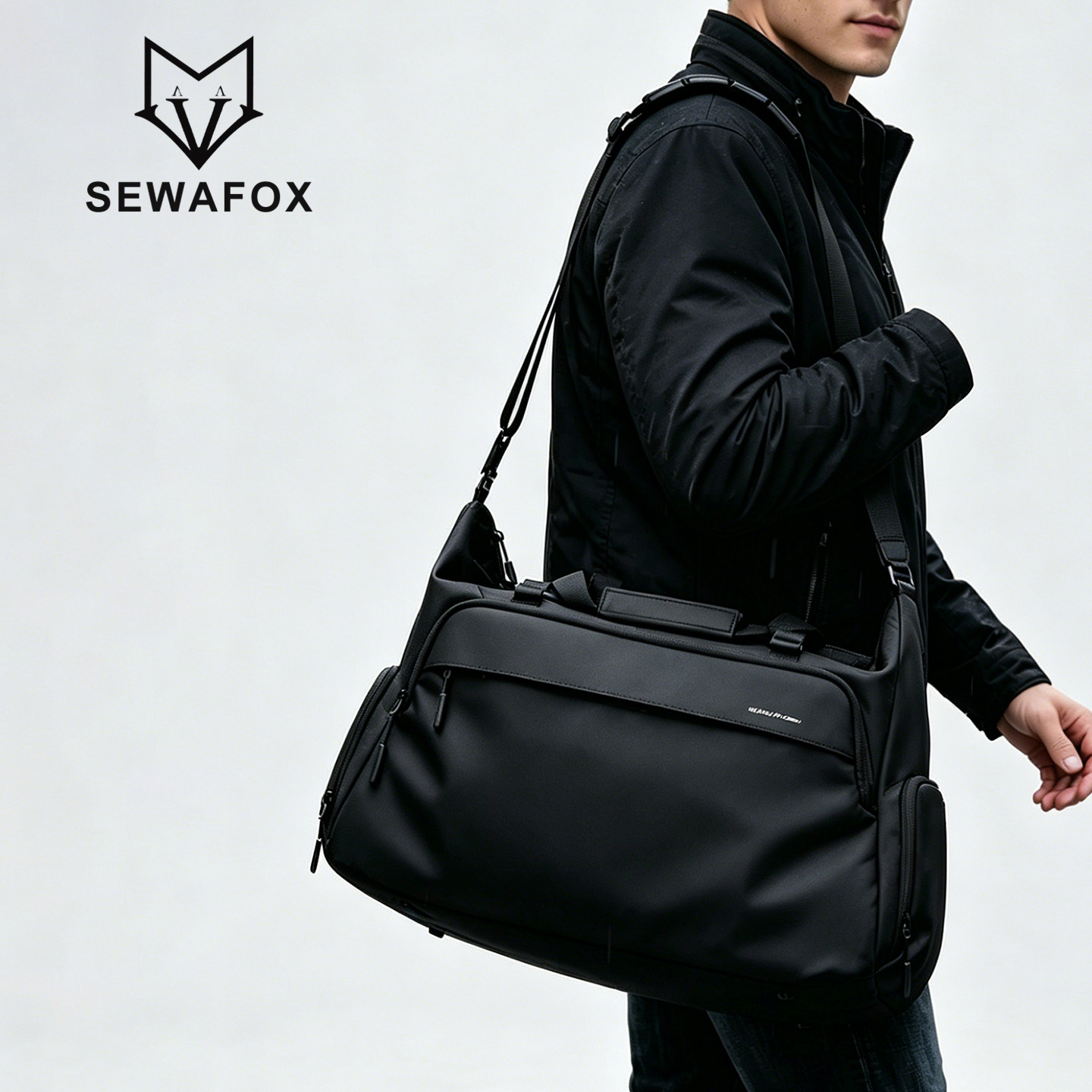 SEWAFOX户外差旅单肩包手提包男