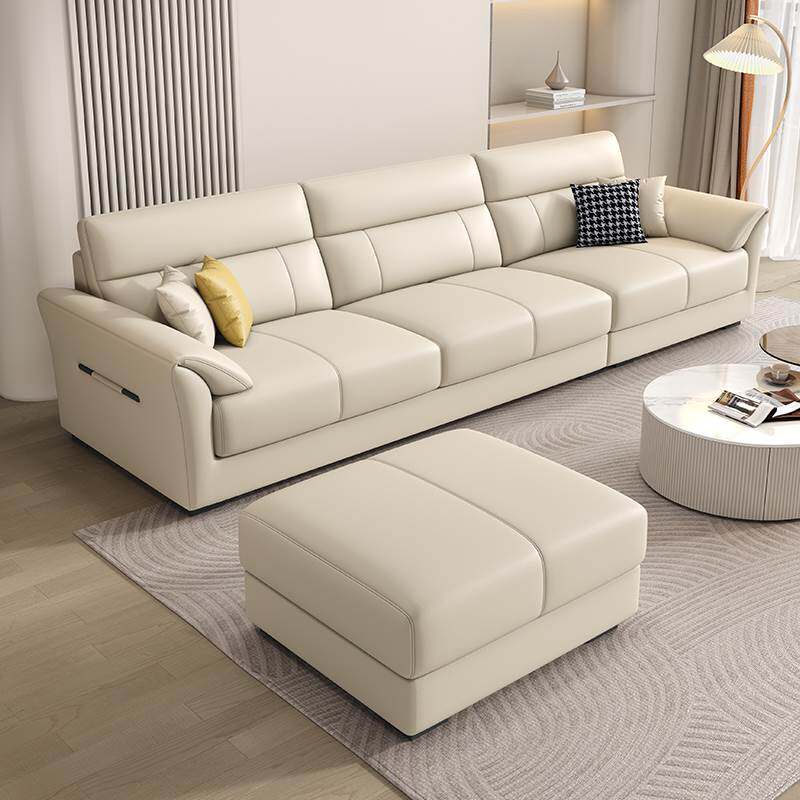 欧派官方2023新款猫抓皮科技布艺沙发客厅小户型轻奢现代简约直排