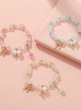 清新森系甜美铃兰花手链女春夏