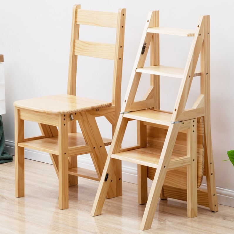 实木梯椅家用梯子椅子折叠伸缩两用梯凳室内登高人字梯楼梯多功能