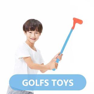 2 Sets Golf Clubs Educational Golfs Toy Plastic Baby Indoor