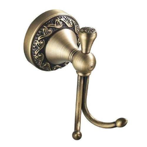 Wall Mounted Brass Coat Robe Hooks Double Towel Hooks for